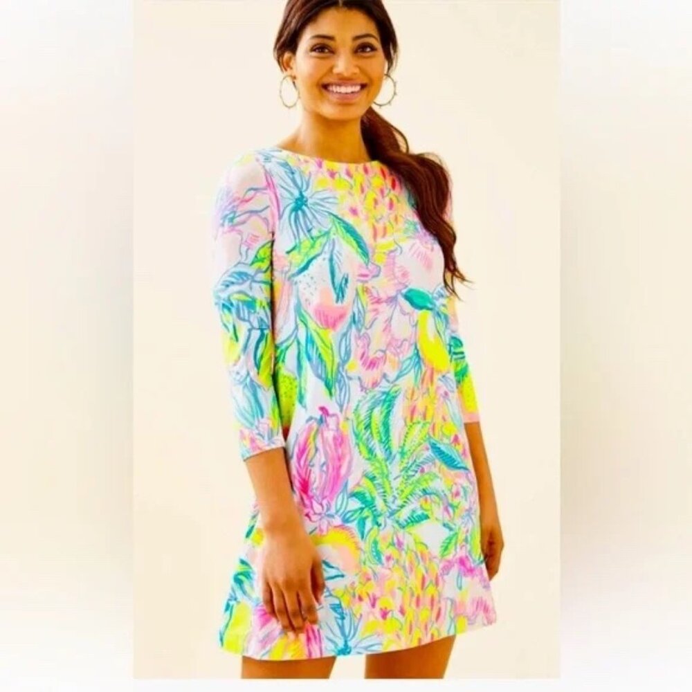 Lilly Pulitzer Ophelia Swing Dress Multi Fiesta Bamba Size XL, NWT